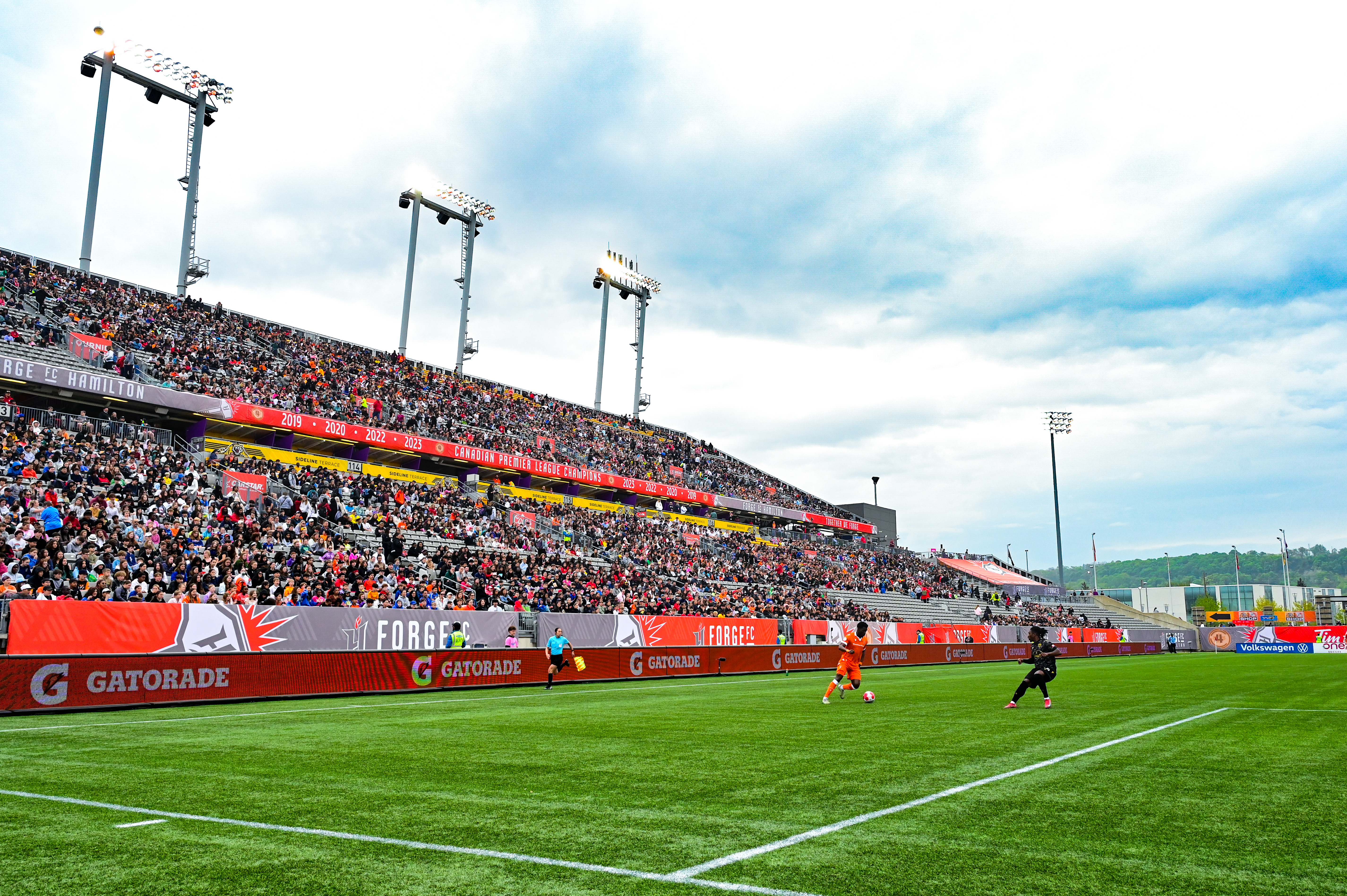Students attending Forge FC School Day